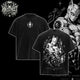 [HIKISTREET] JoJo's Bizarre Adventure Killer Queen V2 Vintage Washed Unisex Oversized Anime Graphic T-Shirt, Double Sided Print Streetwear Tee, JoJo Streetwear Double Print Shirt