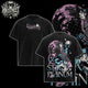 [HIKISTREET] JoJo's Bizarre Adventure Jotaro Kujo V3 Vintage Washed Unisex Oversized Anime Graphic T-Shirt, Double Sided Print Streetwear Tee, JoJo Streetwear Double Print Shirt