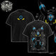 [HIKISTREET] Vintage Umbreon Acid Washed T-Shirt, Pokemon Merch, Anime Washed Oversized Tee, Aesthetic Anime Streetwear Gift