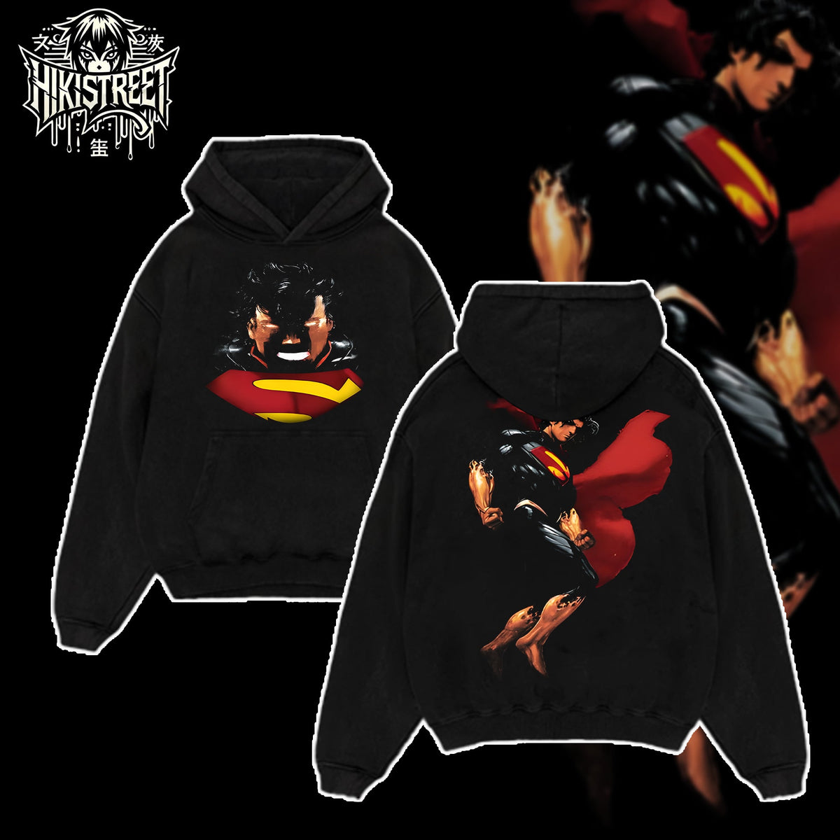 [HIKISTREET] Vintage Absolute Superman Acid Washed T-Shirt, DC Merch, Comics Washed Oversized Tee, Aesthetic Comics Streetwear Gift