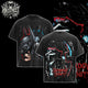 [HIKISTREET] Vintage Batman The Dark Knight Acid Washed T-Shirt, DC Merch, Comics Washed Oversized Tee, Aesthetic Comics Streetwear Gift