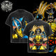 [HIKISTREET] Vintage Wolverine V2 Acid Washed T-Shirt, MCU Merch, Comics Washed Oversized Tee, Aesthetic Comics Streetwear Gift