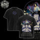 [HIKISTREET] Vintage Uchiha Sasuke V2 Acid Washed T-Shirt, Naruto Merch, Anime Washed Oversized Tee, Aesthetic Anime Streetwear Gift