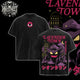 [HIKISTREET] Vintage Gengar Lavender Town Acid Washed T-Shirt, Pokemon Merch, Anime Washed Oversized Tee, Aesthetic Anime Streetwear Gift