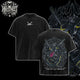 [HIKISTREET] Vintage Shiny Rayquaza Acid Washed T-Shirt, Pokemon Merch, Anime Washed Oversized Tee, Aesthetic Anime Streetwear Gift