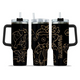 [HIKISTREET] Dragonite Pokemon 40oz Tumbler with Handle and Straw, Stainless Steel Vacuum Insulated Cup, Pocket Monster Design, Anime Merch, Anime Tumbler