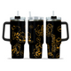 [HIKISTREET] Arcanine Pokemon 40oz Tumbler with Handle and Straw, Stainless Steel Vacuum Insulated Cup, Pocket Monster Design, Anime Merch, Anime Tumbler