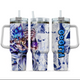 [HIKISTREET] Gogeta Dragon Ball 40oz Tumbler with Handle and Straw, Stainless Steel Vacuum Insulated Cup, Dragon Ball Design, Anime Merch, Anime Tumbler