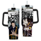 [HIKISTREET] Suguru Geto Jujutsu Kaisen 40oz Tumbler with Handle and Straw, Stainless Steel Vacuum Insulated Cup, Jujutsu Kaisen Design, Anime Merch, Anime Tumbler