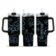 [HIKISTREET] Bulbasaur Pokemon 40oz Tumbler with Handle and Straw, Stainless Steel Vacuum Insulated Cup, Pocket Monster Design, Anime Merch, Anime Tumbler