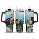 [HIKISTREET] Roronoa Zoro One Piece 40oz Tumbler with Handle and Straw, Stainless Steel Vacuum Insulated Cup, One Piece Design, Anime Merch, Anime Tumbler