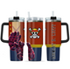 [HIKISTREET] Monkey D. Luffy Gear 4 One Piece 40oz Tumbler with Handle and Straw, Stainless Steel Vacuum Insulated Cup, One Piece Design, Anime Merch, Anime Tumbler