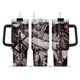 [HIKISTREET] Skull Knight Berserk 40oz Tumbler with Handle and Straw, Stainless Steel Vacuum Insulated Cup, Berserk Design, Anime Merch, Anime Tumbler