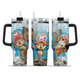 [HIKISTREET] Tony Tony Chopper One Piece 40oz Tumbler with Handle and Straw, Stainless Steel Vacuum Insulated Cup, One Piece Design, Anime Merch, Anime Tumbler