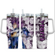 [HIKISTREET] Vegeta Ultra Ego Dragon Ball 40oz Tumbler with Handle and Straw, Stainless Steel Vacuum Insulated Cup, Dragon Ball Design, Anime Merch, Anime Tumbler