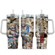 [HIKISTREET] Himiko Toga My Hero Academia 40oz Tumbler with Handle and Straw, Stainless Steel Vacuum Insulated Cup, My Hero Academia Design, Anime Merch, Anime Tumbler