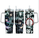 [HIKISTREET] Muichiro Tokito Demon Slayer 40oz Tumbler with Handle and Straw, Stainless Steel Vacuum Insulated Cup, Demon Slayer Design, Anime Merch, Anime Tumbler