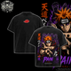 [HIKISTREET] Vintage Akatsuki Pain Acid Washed T-Shirt, Naruto Merch, Anime Washed Oversized Tee, Aesthetic Anime Streetwear Gift